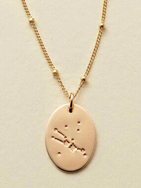 Taurus Constellation Minimalist Zodiac Necklace